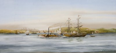 Seascape by F. W. Thompson